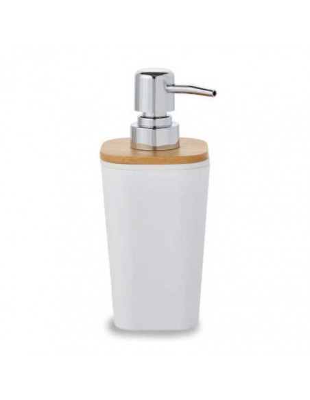 Πάρος Dispenser Σαπουνιού Λευκό/Φυσικό Ξύλο