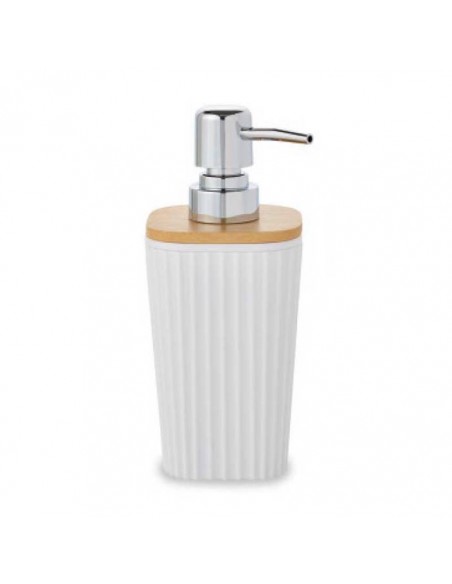 Ύδρα Dispenser Σαπουνιού Λευκό/Φυσικό Ξύλο