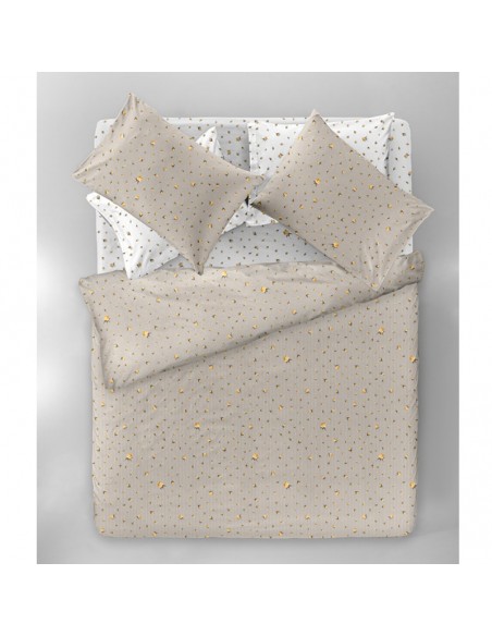 Σετ Παπλωματοθήκη Υπέρδιπλη 225x245 Raffia Taupe