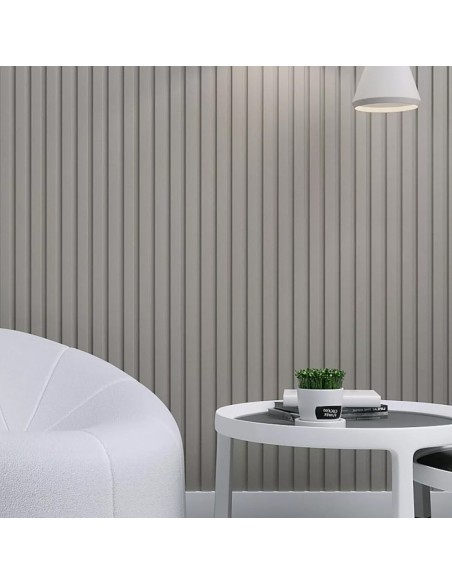 MDF PANEL ΜΕ 3D ΠΗΧΑΚΙΑ 506090 BEAT DL 16/119/2750mm SAND GREY