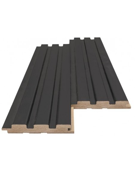 MDF PANEL ΜΕ 3D ΠΗΧΑΚΙΑ 507090 BEAT DL 16/119/2750mm BLACK LEAD