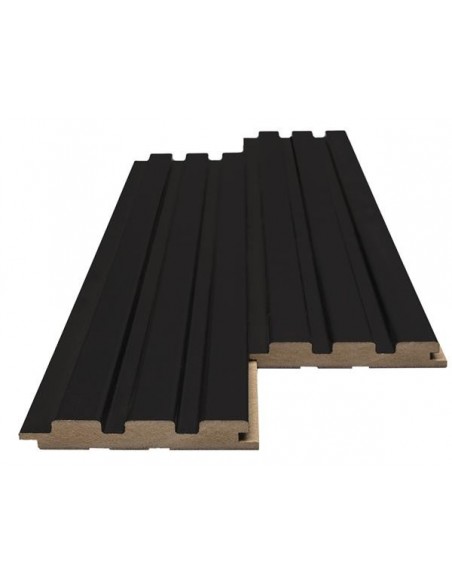 MDF PANEL ΜΕ 3D ΠΗΧΑΚΙΑ 505090 BEAT ST 16/119/2750mm BLACK