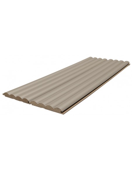 MDF PANEL ΜΕ 3D ΠΗΧΑΚΙΑ 806090 WAVE DL 16/119/2750mm SAND GREY