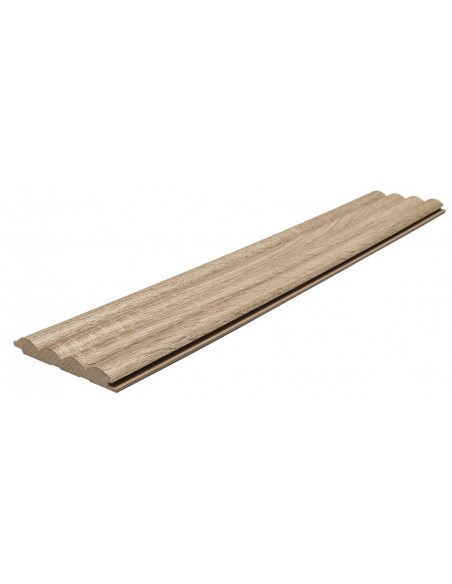 MDF PANEL ME 3D ΠΗΧΑΚΙΑ 801050 WAVE ST 16/119/2750mm SONOMA OAK
