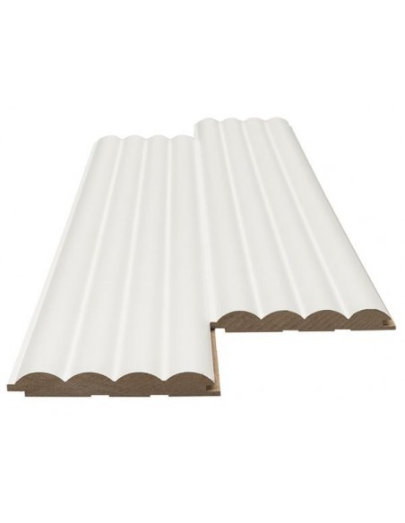 MDF PANEL ΜΕ 3D ΠΗΧΑΚΙΑ 802040 WAVE ST 16/119/2750mm WHITE