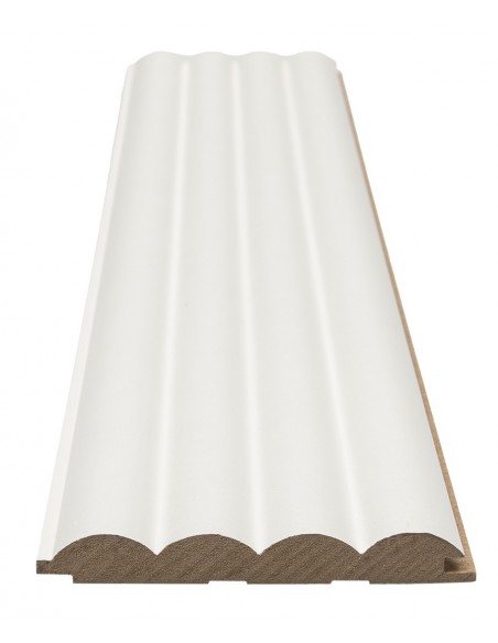 MDF PANEL ΜΕ 3D ΠΗΧΑΚΙΑ 802040 WAVE ST 16/119/2750mm WHITE 2