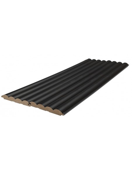 MDF PANEL ME 3D ΠΗΧΑΚΙΑ 805090 WAVE ST 16/119/2750mm BLACK EDITION