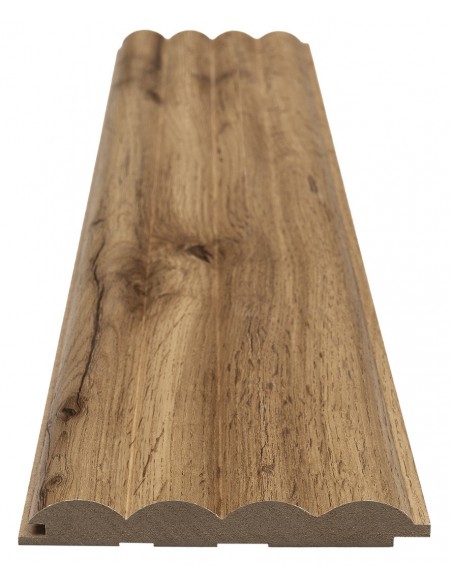 MDF PANEL ΜΕ 3D ΠΗΧΑΚΙΑ 808090 WAVE ST 16/119/2750mm PECAN