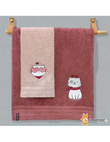 Σετ Πετσέτες Παιδικές 2τμχ Aloof Cool Cat