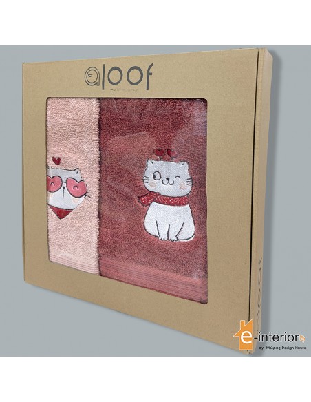 Σετ Πετσέτες Παιδικές 2τμχ Aloof Cool Cat 2