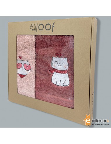 Σετ Πετσέτες Παιδικές 2τμχ Aloof Cool Cat