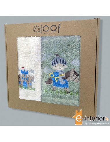 Σετ Πετσέτες Παιδικές 2τμχ Aloof Good Knight