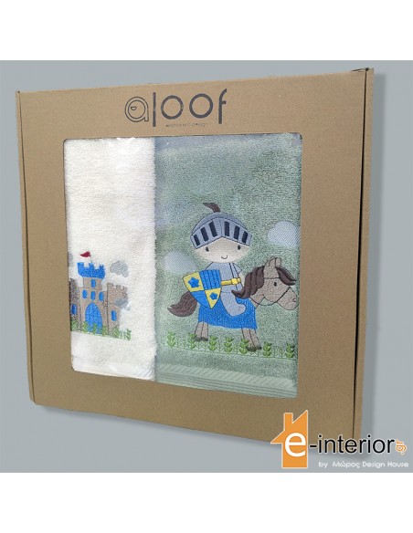 Σετ Πετσέτες Παιδικές 2τμχ Aloof Good Knight