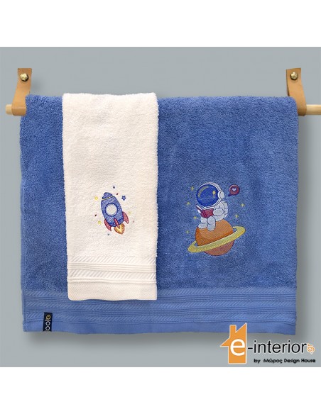Σετ Πετσέτες Παιδικές 2τμχ Aloof Astro-Nut