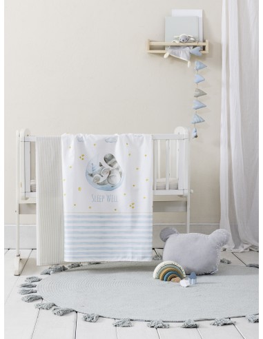 Σετ Σεντόνια Λίκνου 70x110 - Sleepy Racoon