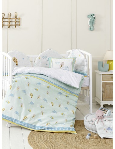 Σετ Σεντόνια Κούνιας 120x170 - Sea Love