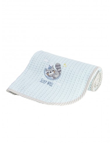 Κουβέρτα Πικέ 80x110 - Sleepy Racoon