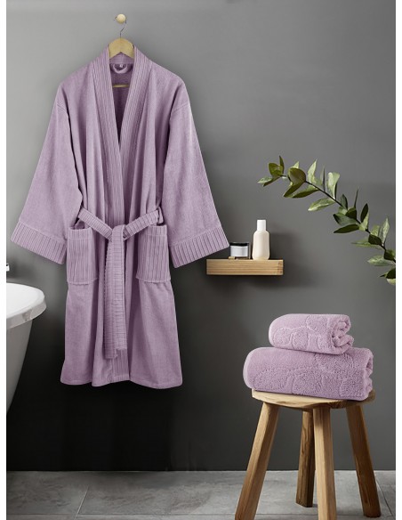 Μπουρνούζι Kimono - Medium - Velvet Lilac 2