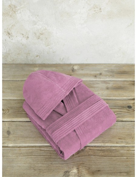 Μπουρνούζι με κουκούλα Zen - Extra/Extra Large - Dark Rose