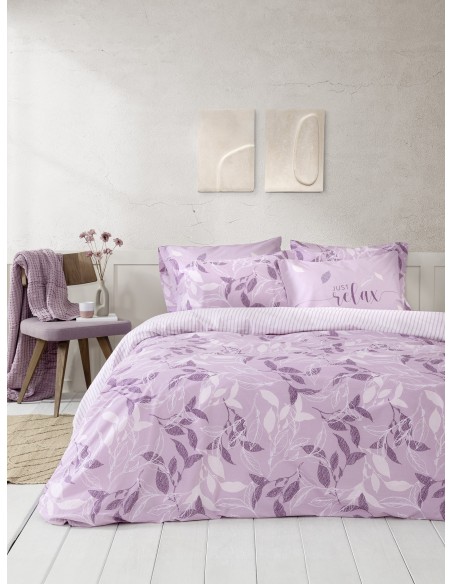 Σετ Σεντόνια Υπέρδιπλα με Λάστιχο Για Στρώμα 160x200+32 - Florelia