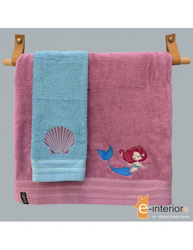 Σετ πετσέτες παιδικές 2τμχ Fin-tastic Mermaid...
