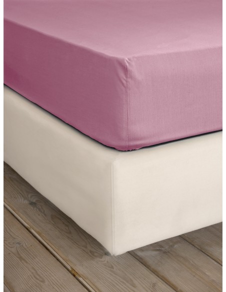 Σεντόνι Υπέρδιπλο με Λάστιχο 165x205+35 Unicolors - Apple Pink