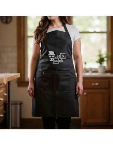 Ποδιά Aloof - Let's Cook Μαύρη 70Χ80