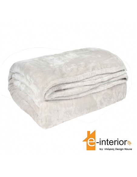 Κουβέρτα Βελουτέ Κούνιας 110x140 Εκρού