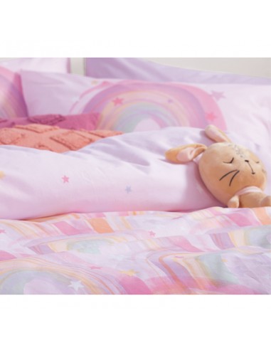 Σετ Σεντόνια Παιδικά 170X260 Water Rainbow Lilac
