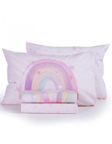 Σετ Σεντόνια Παιδικά 170X260 Water Rainbow Lilac