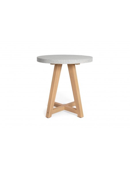 Τραπέζι Bistro Noria Terazzo Grey Black (70x70x75) Soulworks 0800020