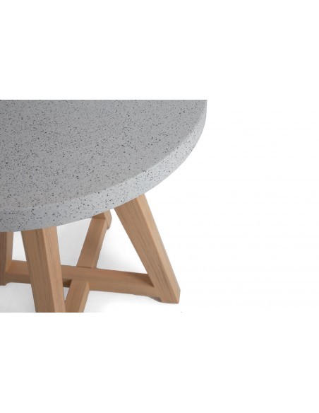 Τραπέζι Bistro Noria Terazzo Grey Black (70x70x75) Soulworks 0800020