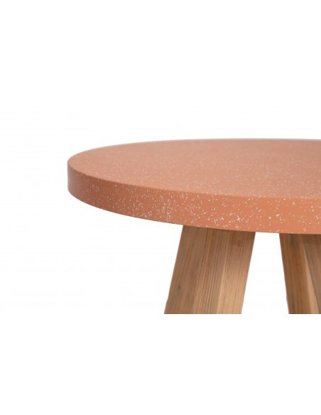 Τραπέζι Bistro Noria Terazzo Pink White (70x70x75) Soulworks 0800021