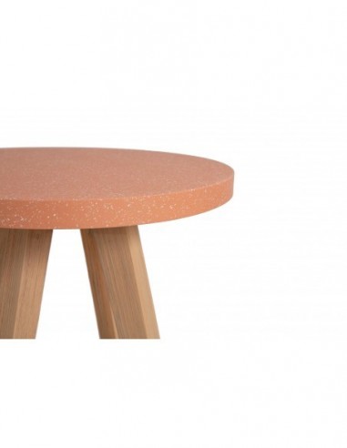 Τραπέζι Bistro Noria Terazzo Pink White...