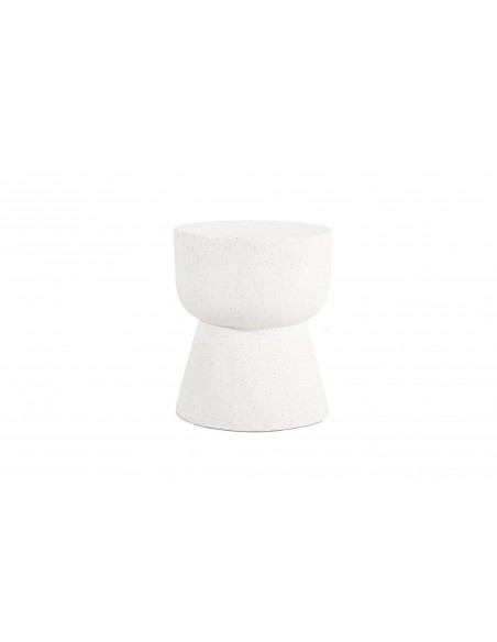 Σκαμπό Rieti Terazzo White Round (37x37x48) Soulworks...