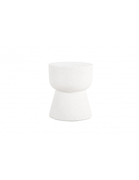 Σκαμπό Rieti Terazzo White Round (37x37x48) Soulworks 0800045