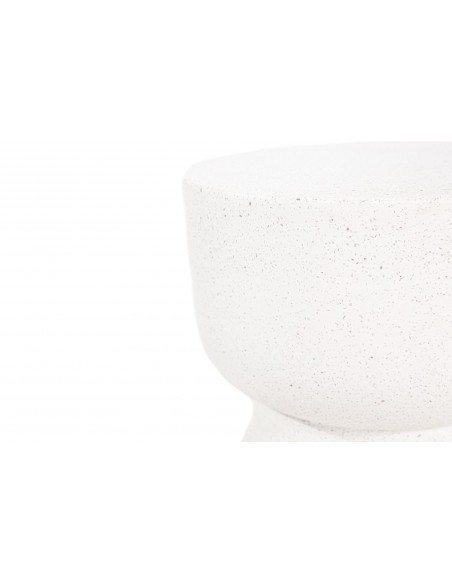 Σκαμπό Rieti Terazzo White Round (37x37x48) Soulworks 0800045