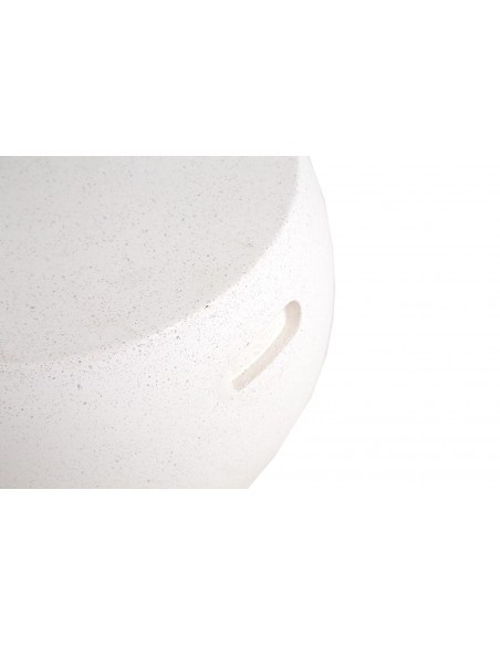 Τραπέζι Καθιστικού Rieti Terazzo White Round (44x44x34) Soulworks 0800047