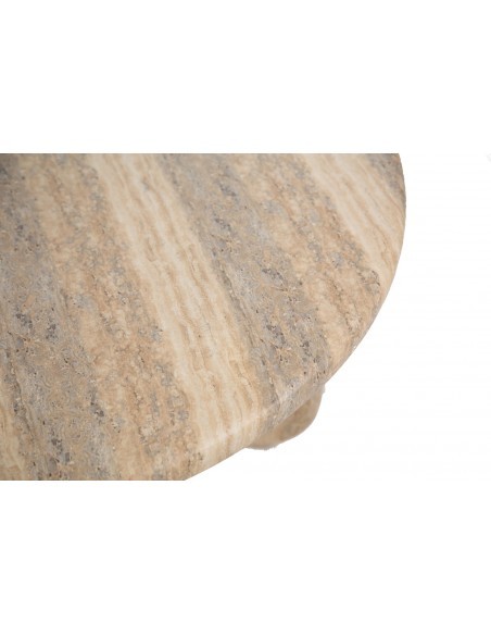 Τραπέζι Καθιστικού Frey Travertine (91x91x38) Soulworks 0910011