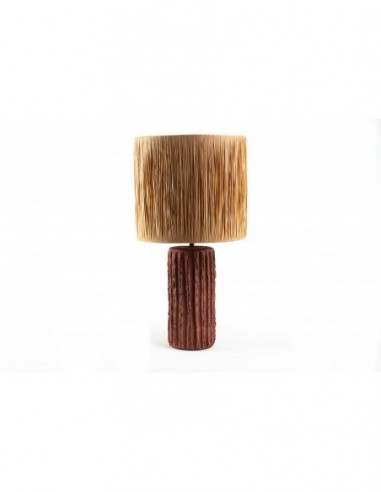 Επιτραπέζιο Φωτιστικό Brava Raffia Terracotta...