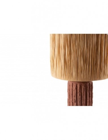 Επιτραπέζιο Φωτιστικό Brava Raffia Terracotta...