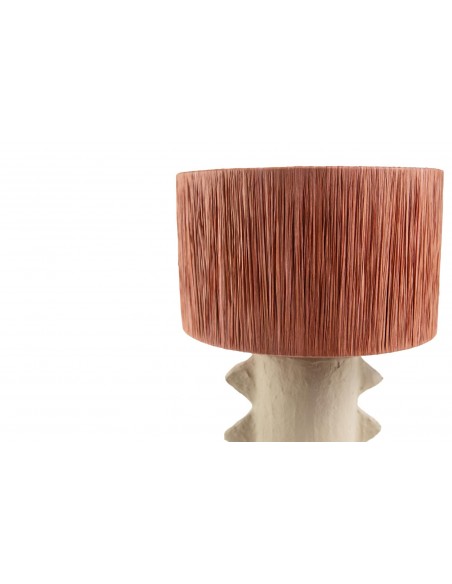 Επιτραπέζιο Φωτιστικό Miela Raffia Beige Terracota... 2