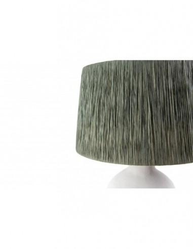 Επιτραπέζιο Φωτιστικό Fajra Raffia White Green...