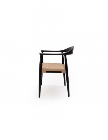 Καρέκλα Τραπεζαρίας με μπράτσα Kels Black...