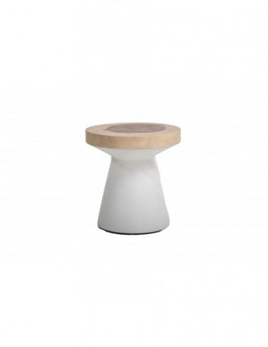 Βοηθητικό Τραπέζι Lind White Natural (40x40x40)...