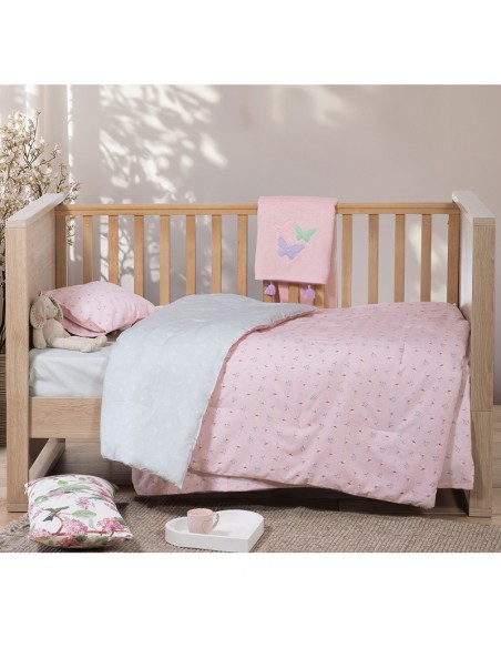 Σετ Σεντόνια Κούνιας 120x170 Wings of Joy Pink