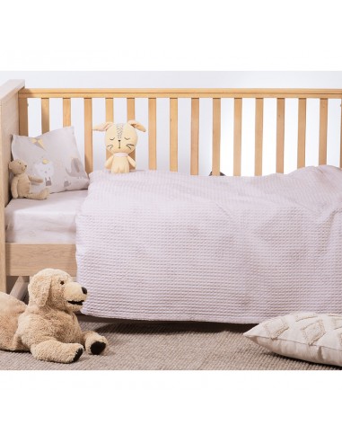 Κουβέρτα Πικέ Λίκνου 80x110 Happy Days