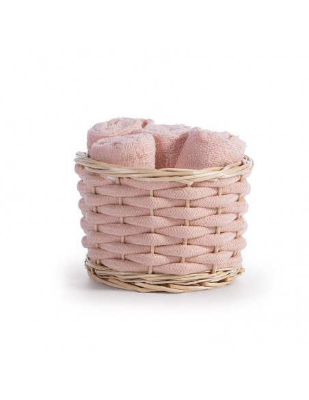 Καλαθάκι με Λαβέτες Σετ 5τμχ Borra Peach