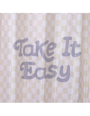 ΚΟΥΡΤΙΝΑ ΜΠΑΝΙΟΥ EASY 180Χ180 - BEIGE