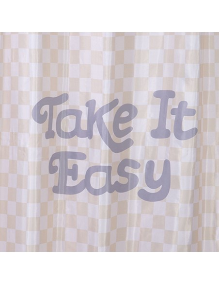 ΚΟΥΡΤΙΝΑ ΜΠΑΝΙΟΥ EASY 180Χ180 - BEIGE